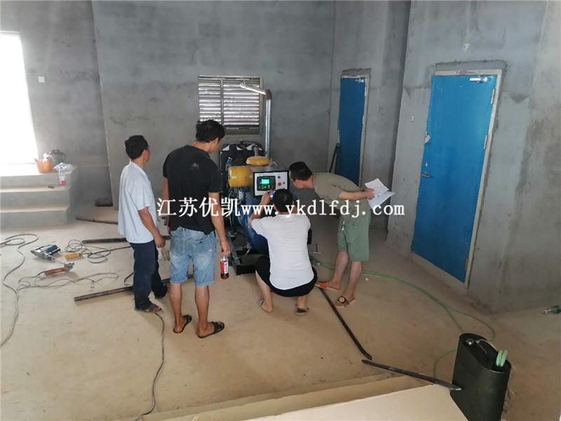 2020年7月25日，120KW濰柴雷納交付廣西某安置房備用電源使用