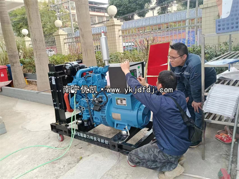 2023年3月21日，防城港上思縣20kw玉柴發(fā)電機(jī)組到貨現(xiàn)場(chǎng)