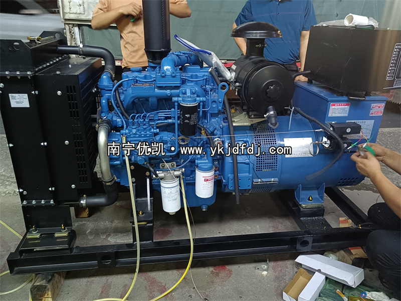 2023年5月23日，客戶到店自提一臺50kw玉柴柴油發(fā)電機(jī)組