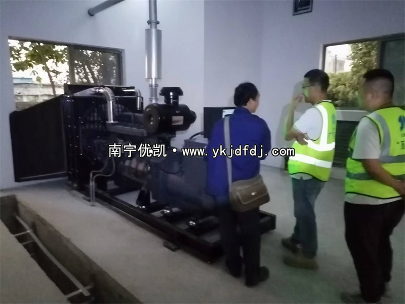 2023年11月28日，欽州項(xiàng)目250kw上柴發(fā)電機(jī)組到貨安裝調(diào)試